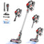 Daynee Akku Staubsauger,50Min|50kpa Staubsauger Kabellos mit 1.6L Staubbehälter,Akkustaubsauger,Vacuum Cleaner für Hartböden,Teppich und Tierhaare,Rot